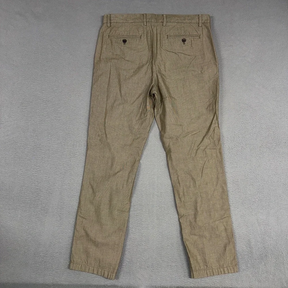 Banana Republic Pants Mens 34x32 Brown Aiden Fit Slim Straight Cotton Chino